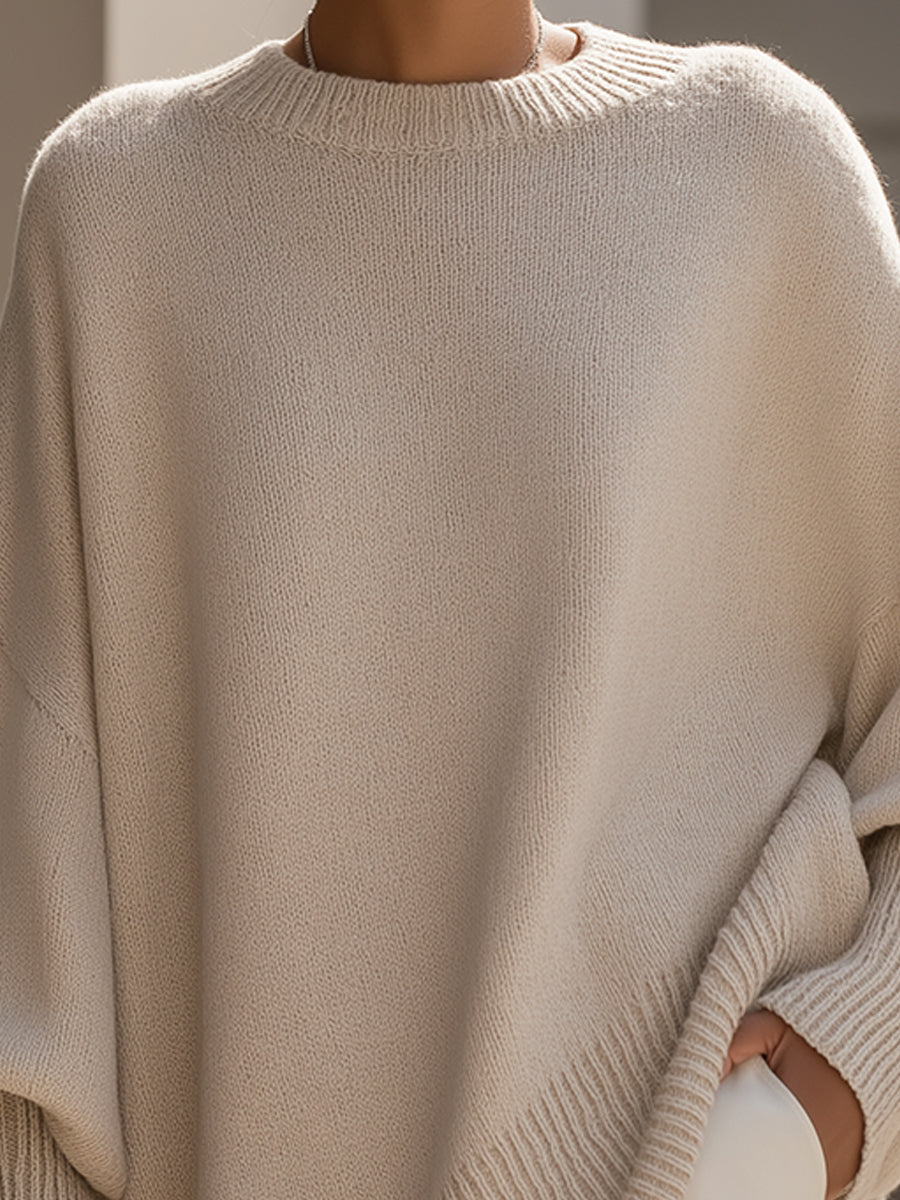Women's Oversized Poncho Wrap Beige Black Olive Cosy Layering Cape Shawl Relaxed Fit Casual Elegant All Season Knit Style