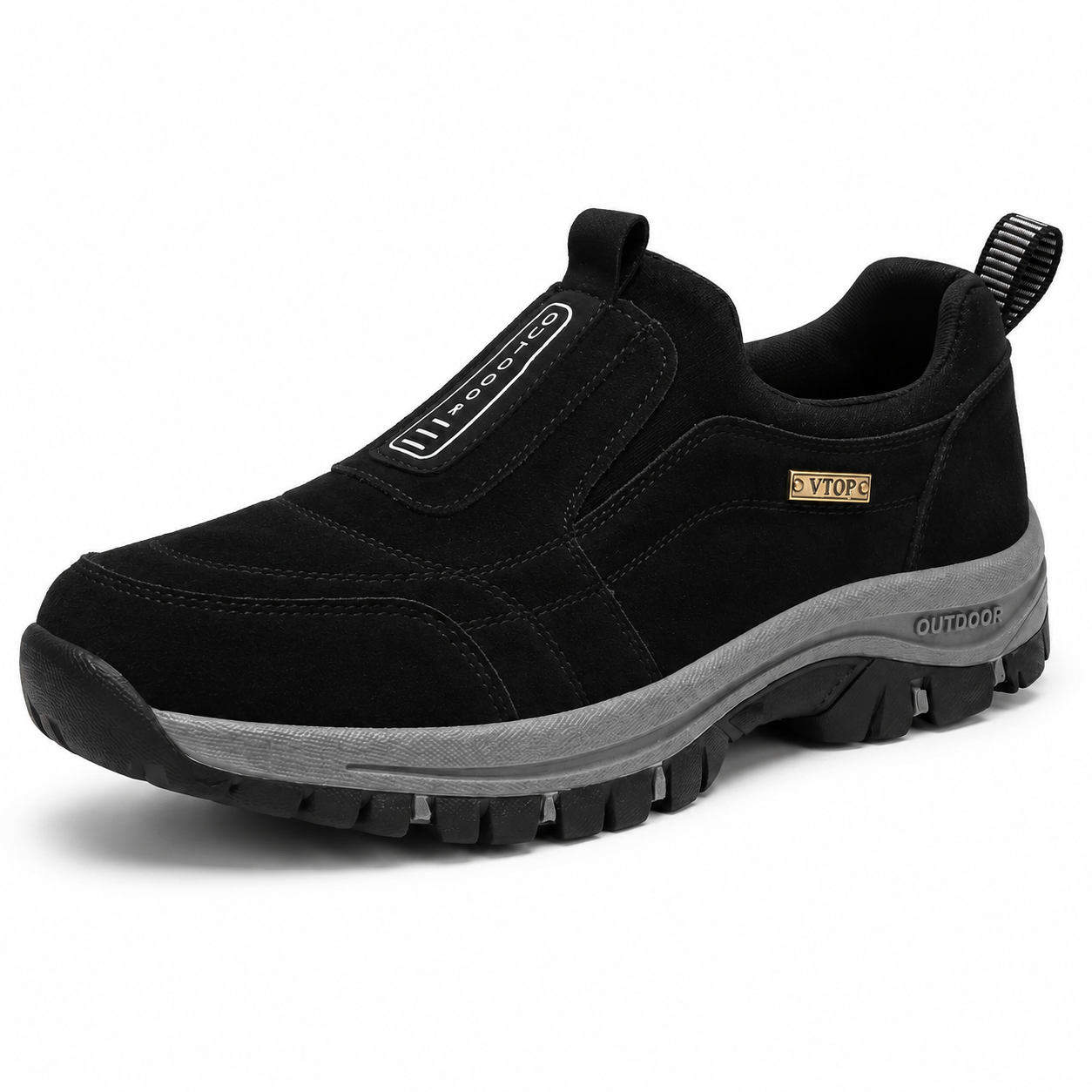 Orthopedic Hiking Shoes Slip-On Lightweight Tread Sole Everyday Walking