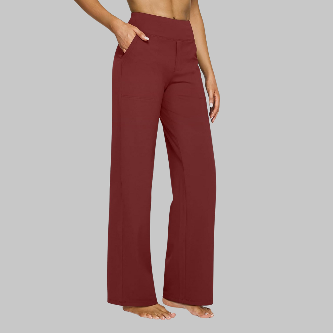 Enora linen trousers in Red