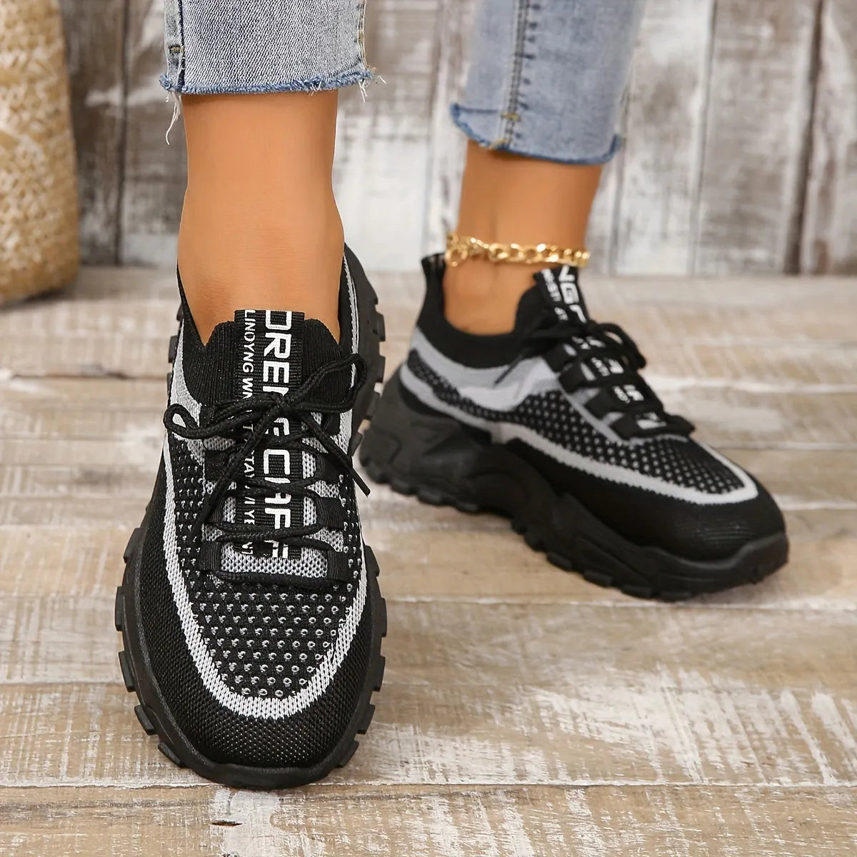 Women's Platform Shoes Sporty Casual Lightweight Everyday Trainers