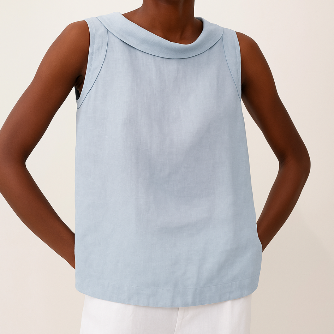 Margot women's tank top in Blue