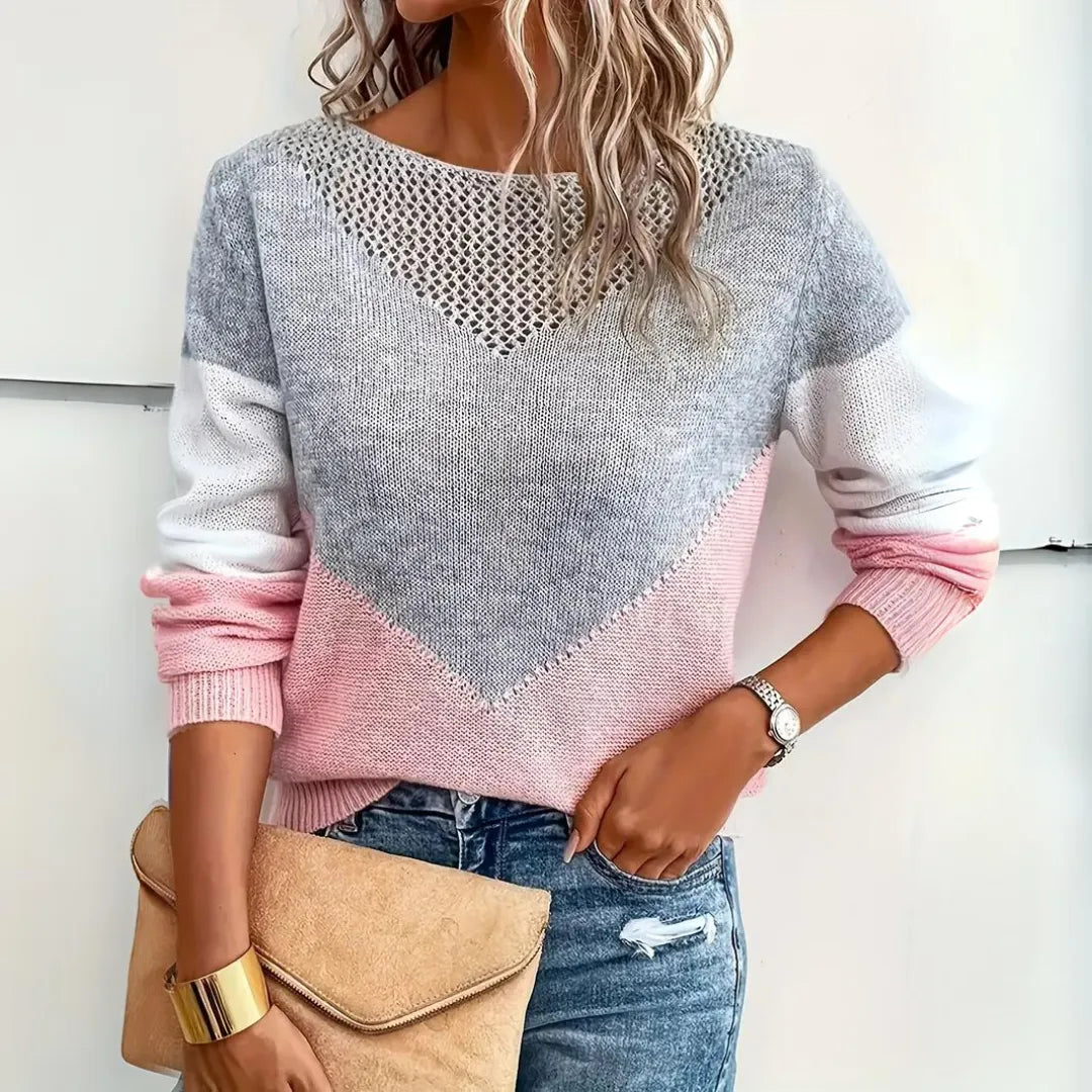 Women's Casual Loose Fit Pullover Sweater Comfortable Everyday Knit