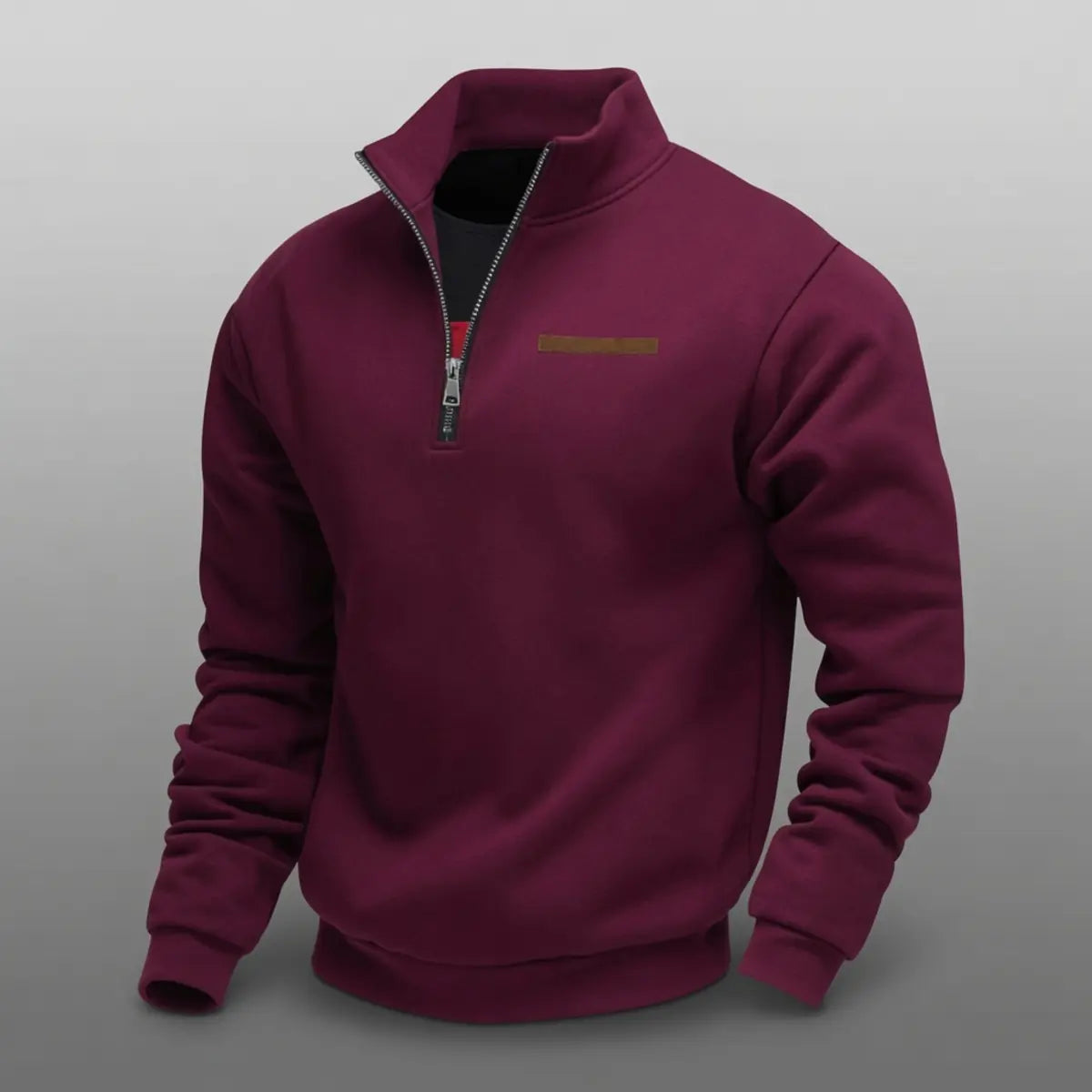 Men's Fleece Quarter-Zip Sweatshirt Casual Pullover Comfortable Everyday