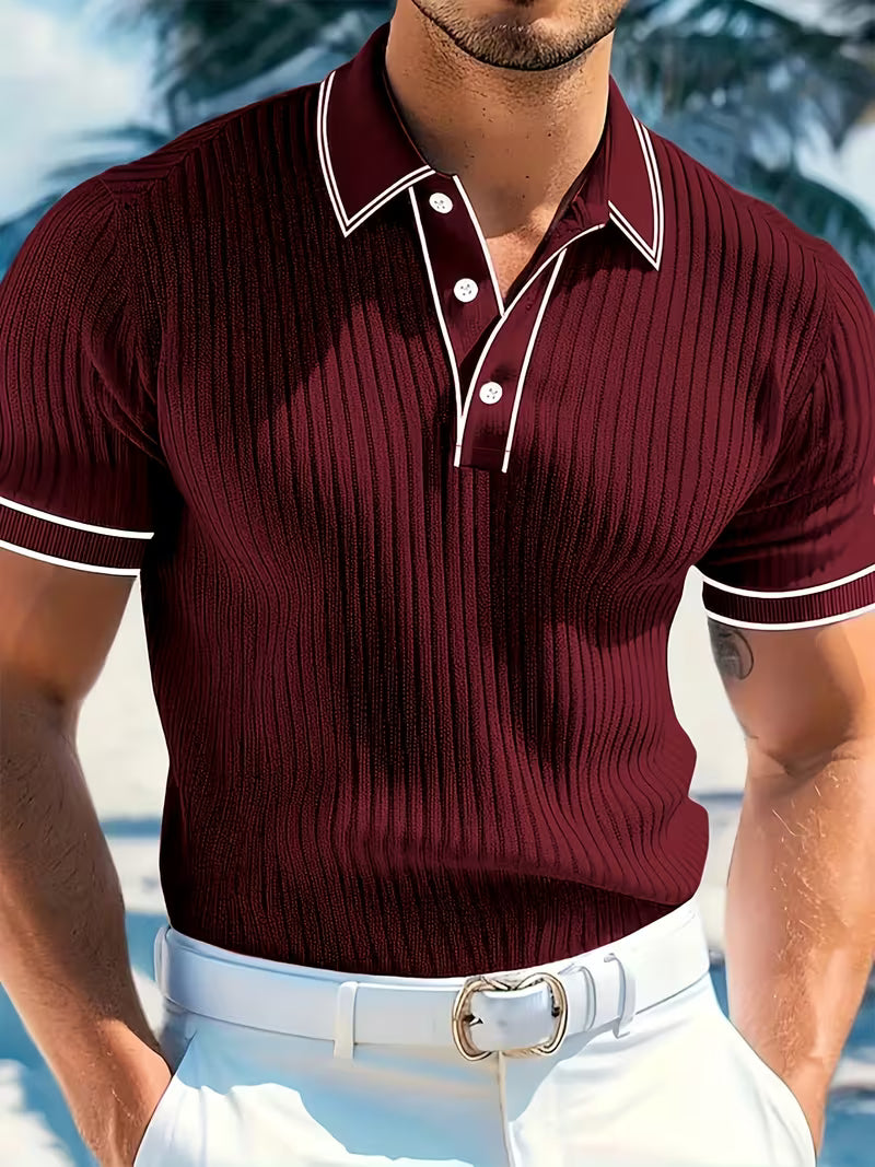 Logan polo shirt in Red