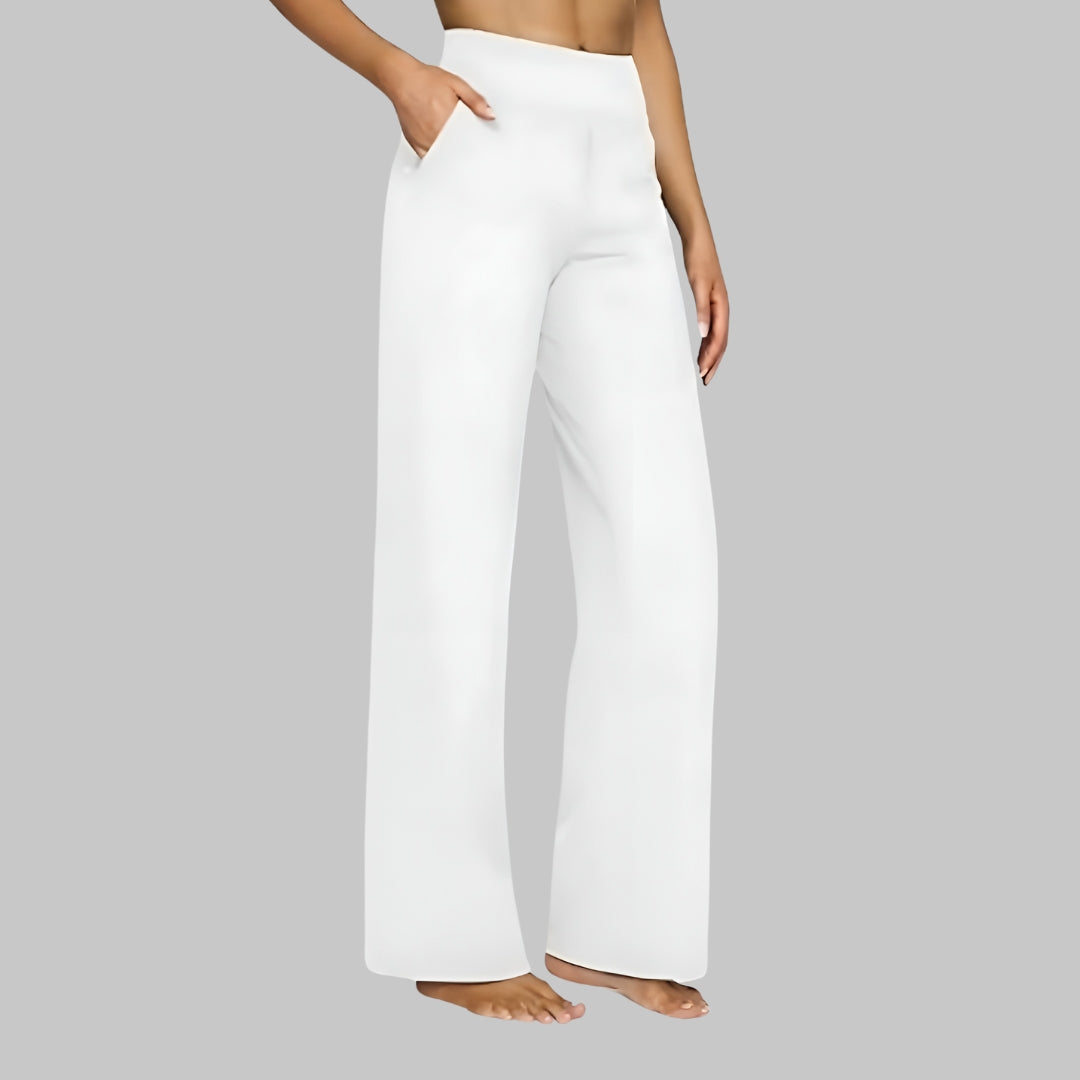 Enora linen trousers in White