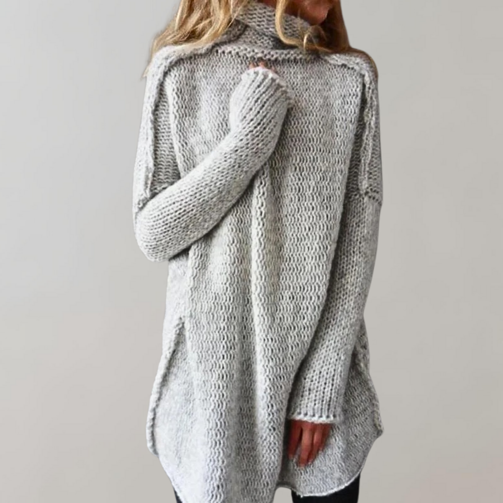 Women's Long Sweater Casual Everyday Relaxed Fit Draped Silhouette