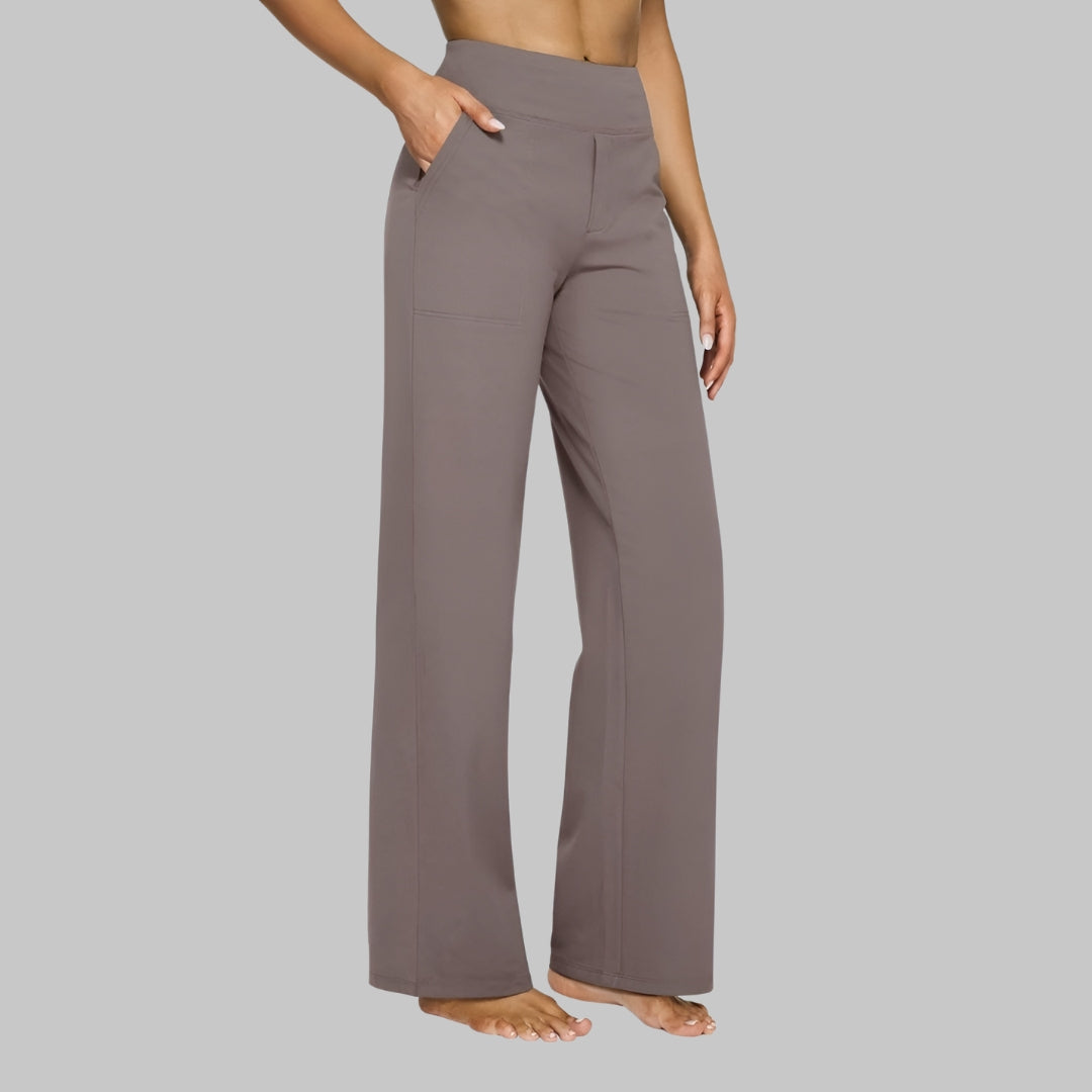 Enora linen trousers in Taupe