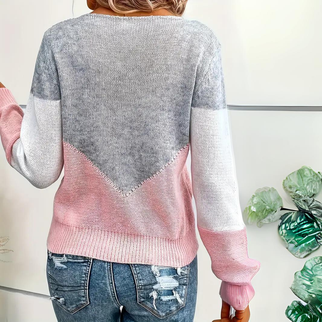 Women's Casual Loose Fit Pullover Sweater Comfortable Everyday Knit