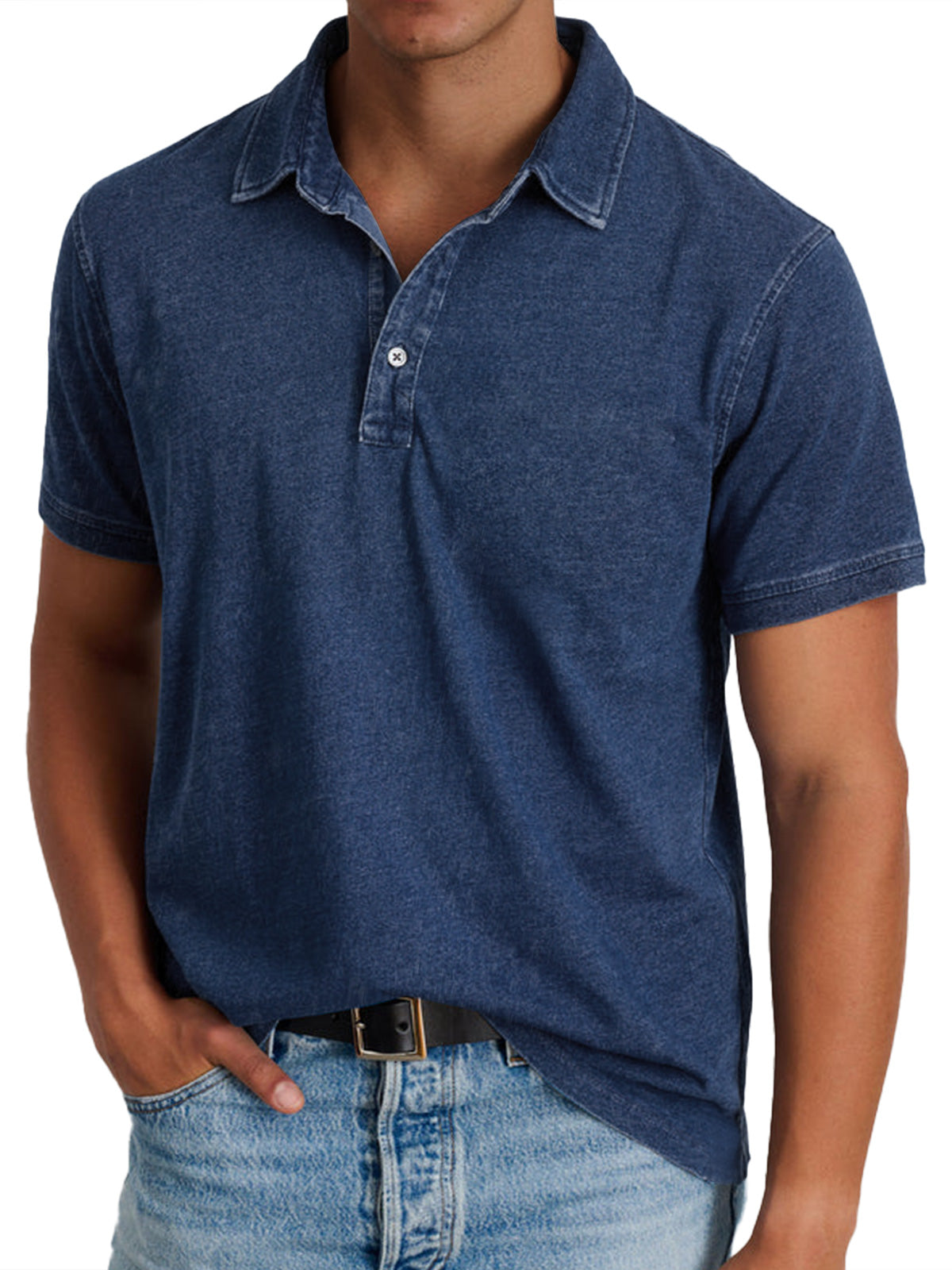 Spencer polo shirt in Navy Blue