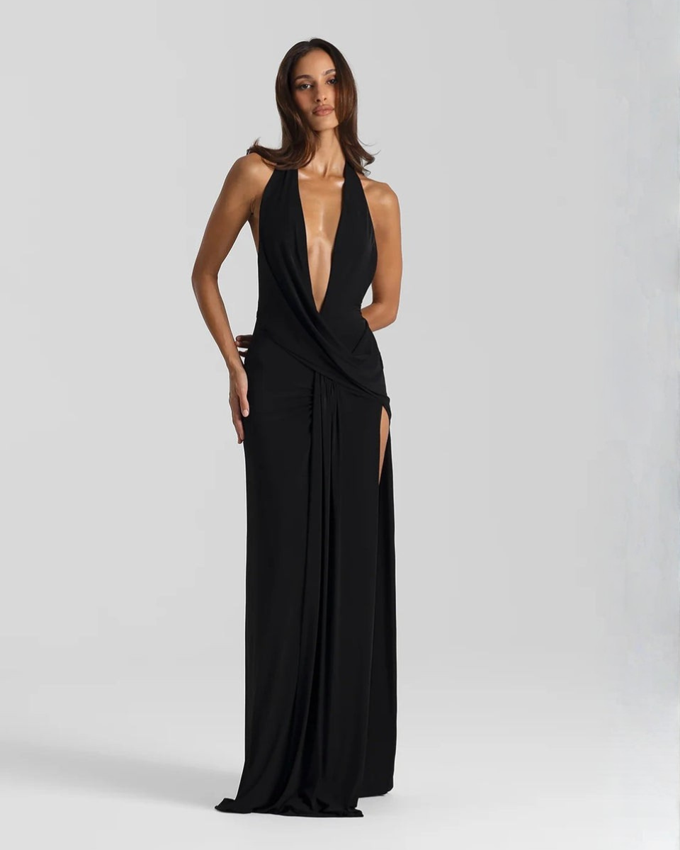 Mila women's maxi dress in Black