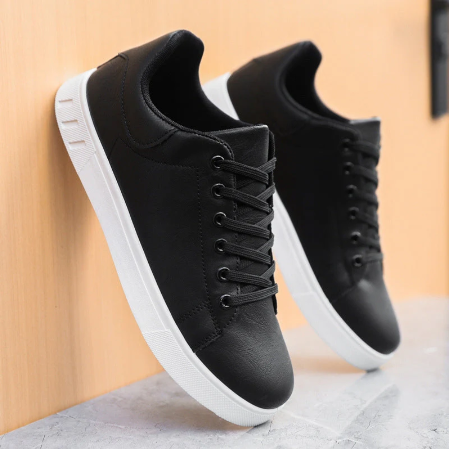 Men's Casual Lace-Up Sneakers Comfortable Walking Shoes Everyday Trainers
