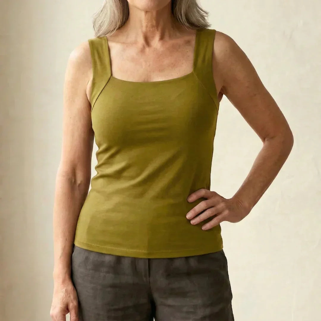 Roxanne tank top in Olive Green