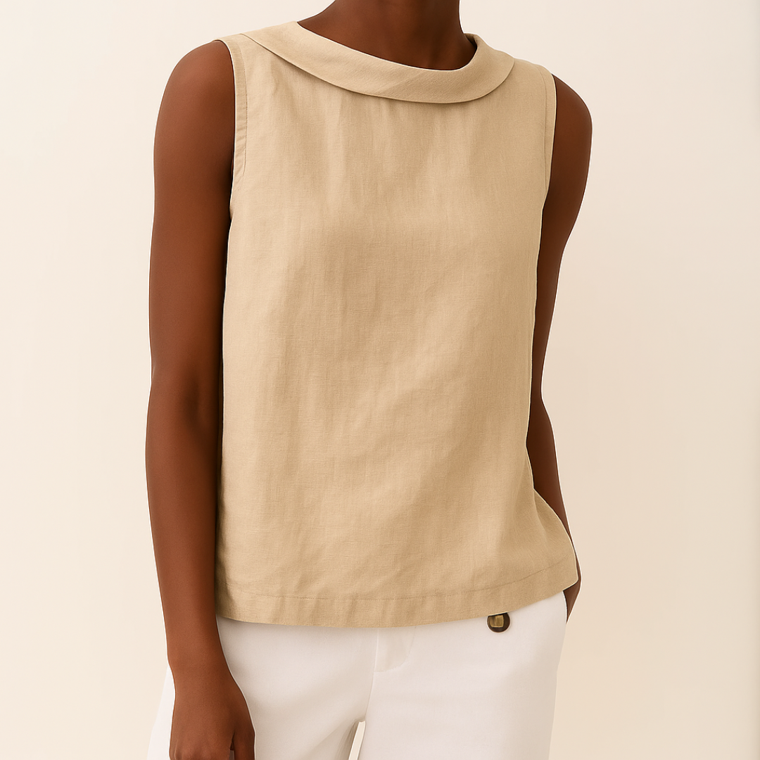 Margot women's tank top in Beige