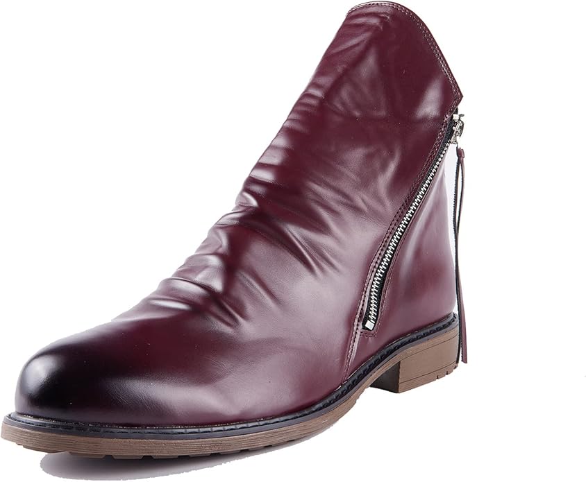 Men's Formal Winter Boots Ankle High with Side Zip Casual Smart