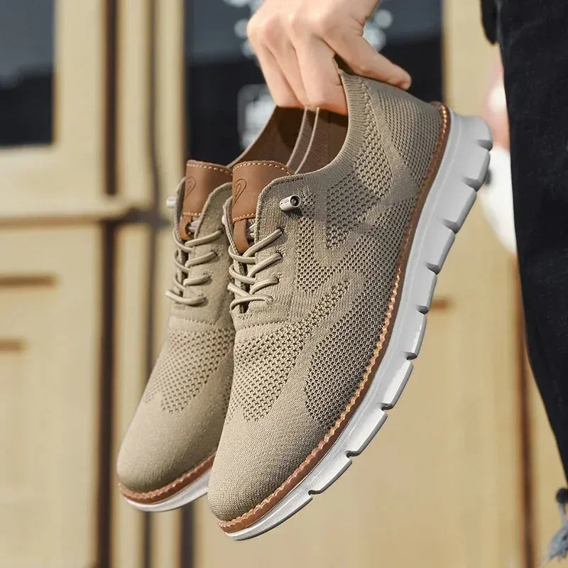 Men's Leather Shoes Breathable Comfort Everyday Casual Smart Formal
