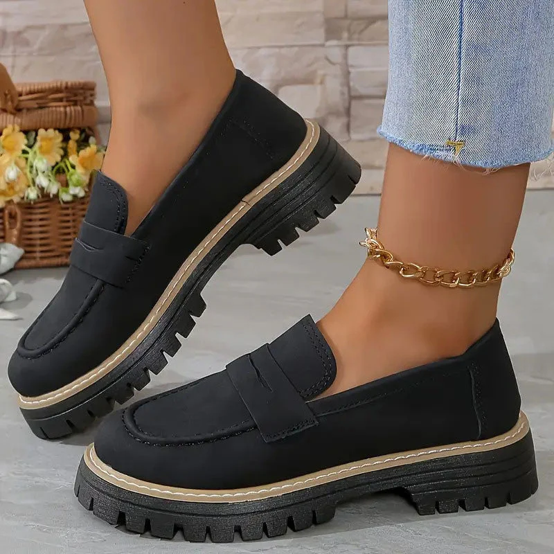 Leather Loafers Men Casual Slip On Shoes Comfortable Everyday Wear