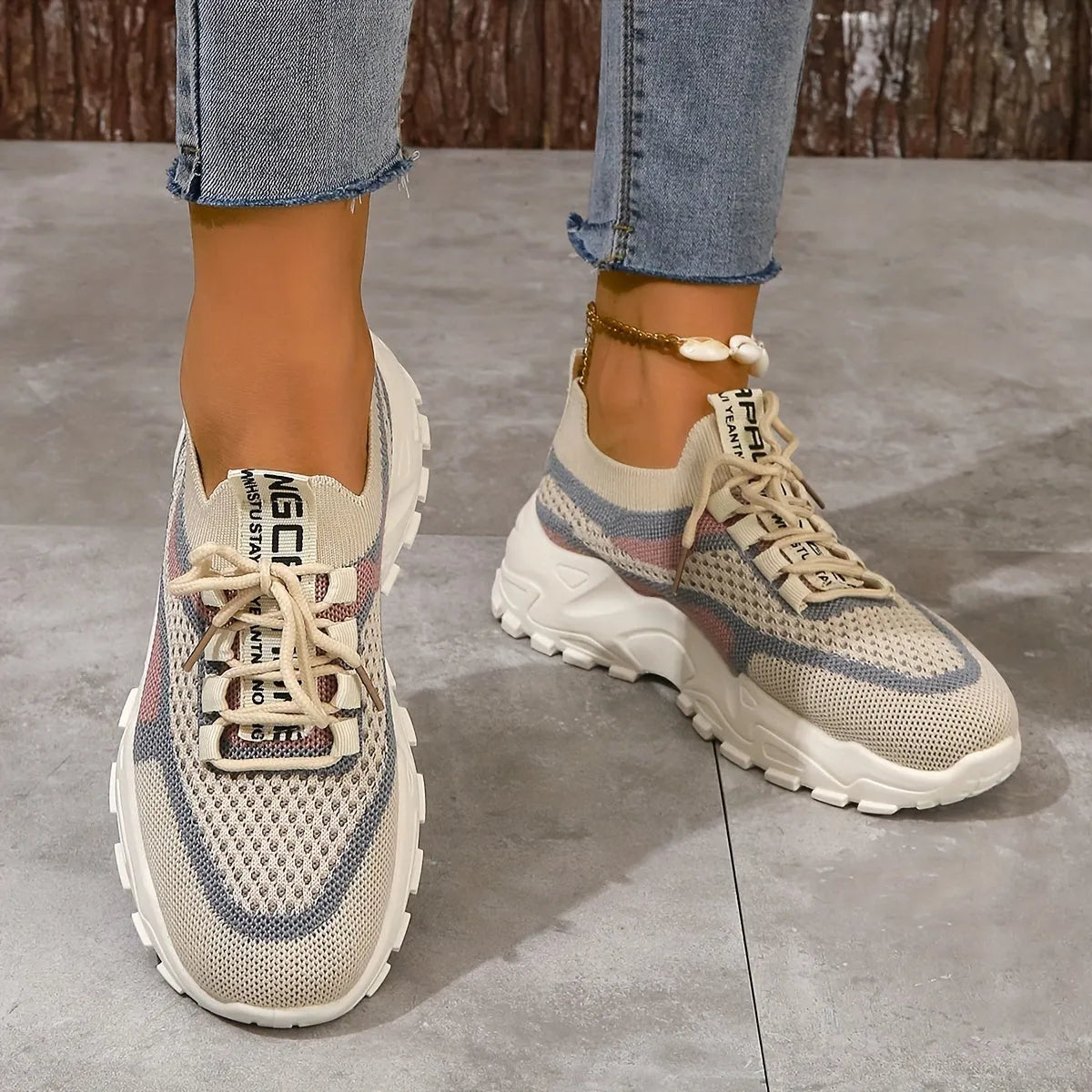 Women's Platform Shoes Sporty Casual Lightweight Everyday Trainers