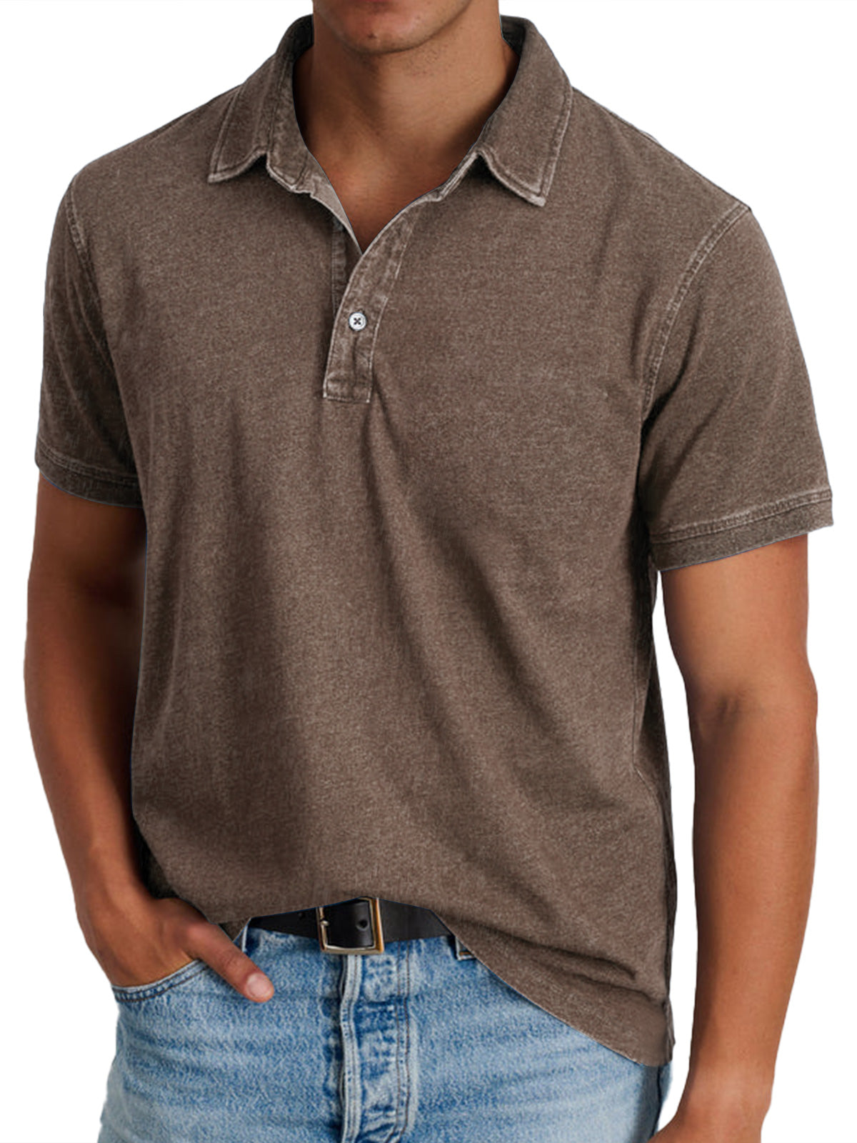 Spencer polo shirt in Brown