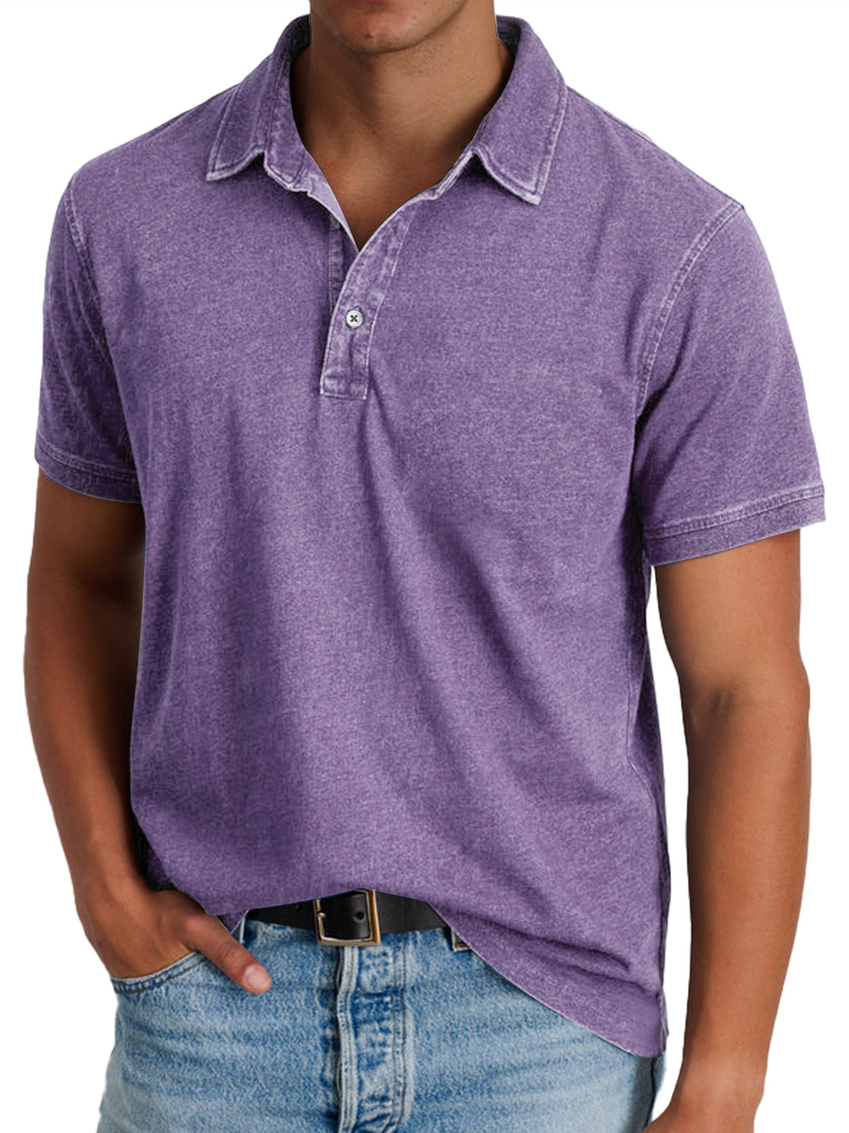 Spencer polo shirt in Violet