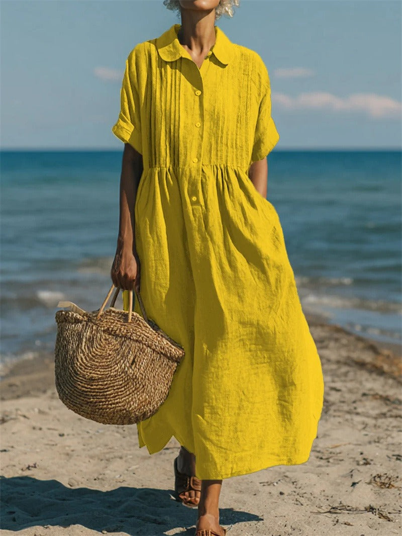 Harper Sutton women's maxi dress in Yellow