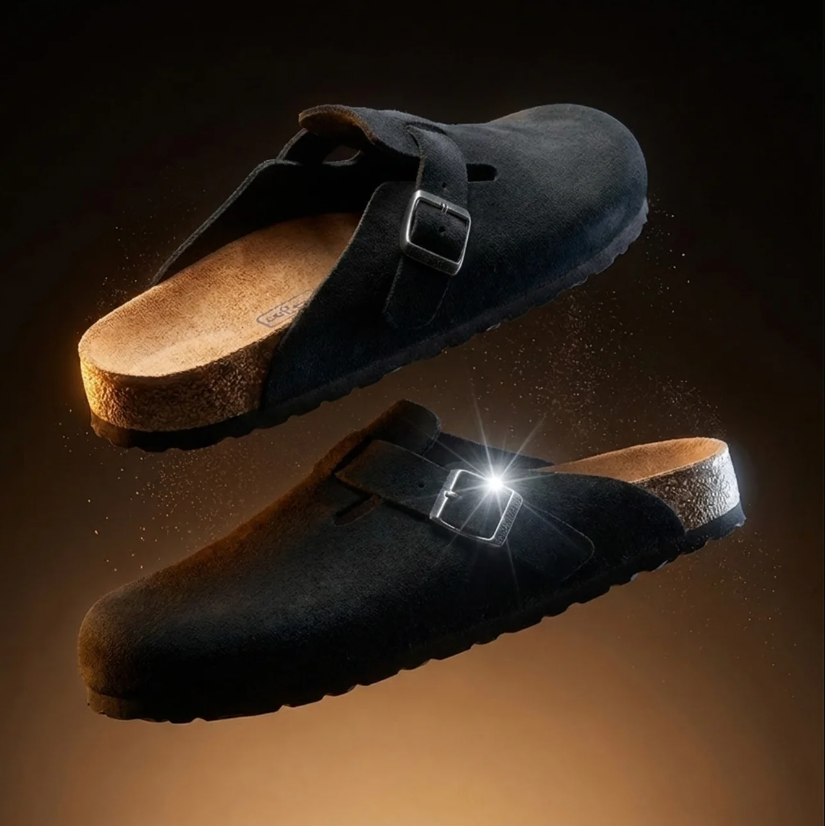 Orthopedic Clogs with Buckle Closed Toe Slip-On Comfort Everyday Casual