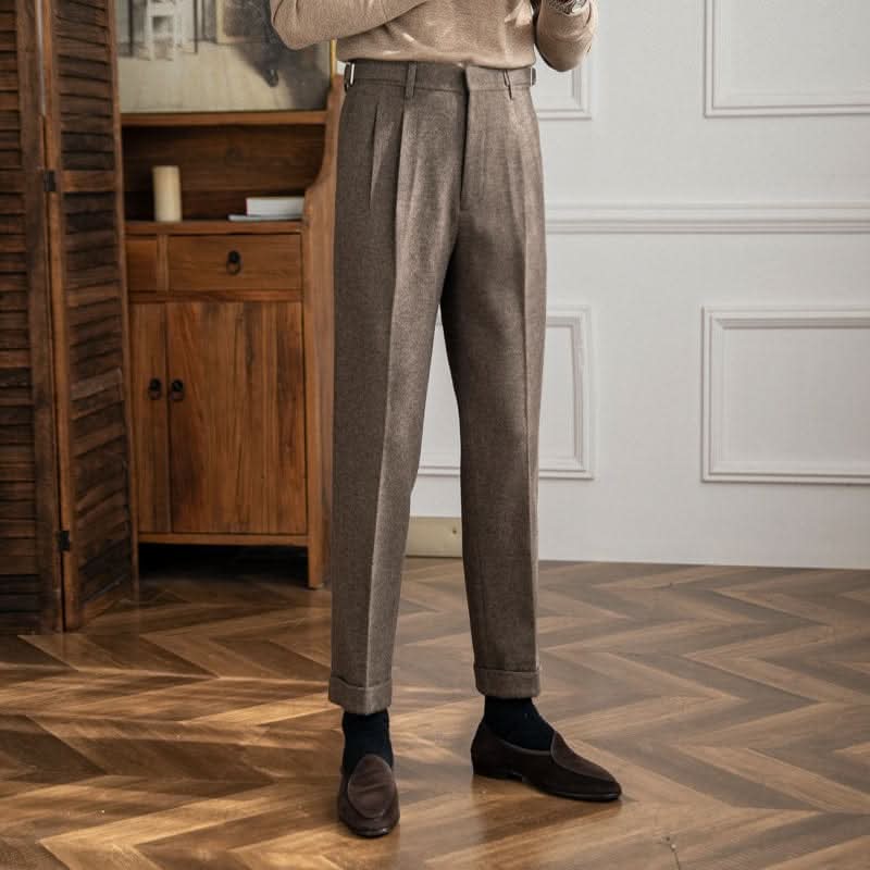 Men's Chino Pants Classic Slim Fit Everyday Casual Trousers