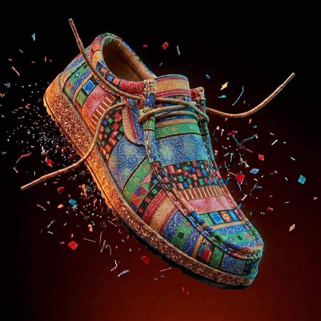 Artisan Leather Shoes Vibrant Handcrafted Colourful Casual Everyday