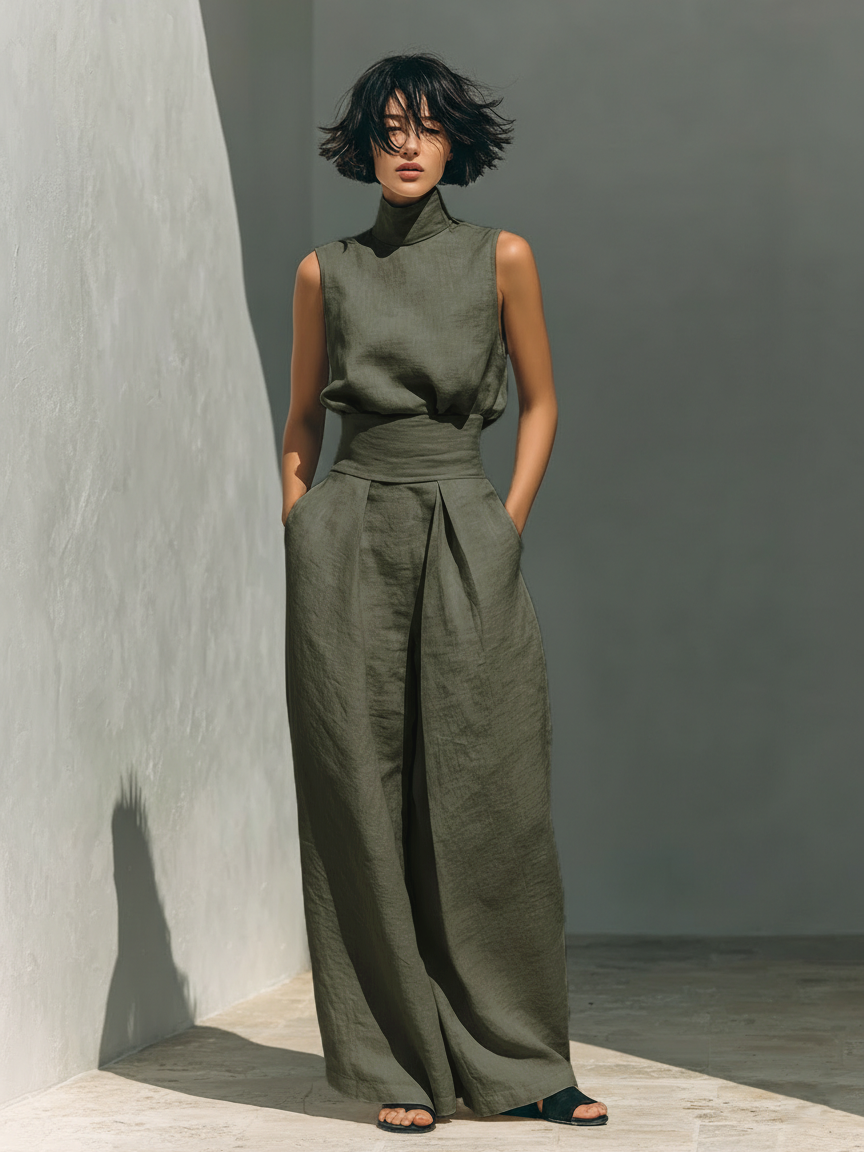 Maria outfit set in Army Green