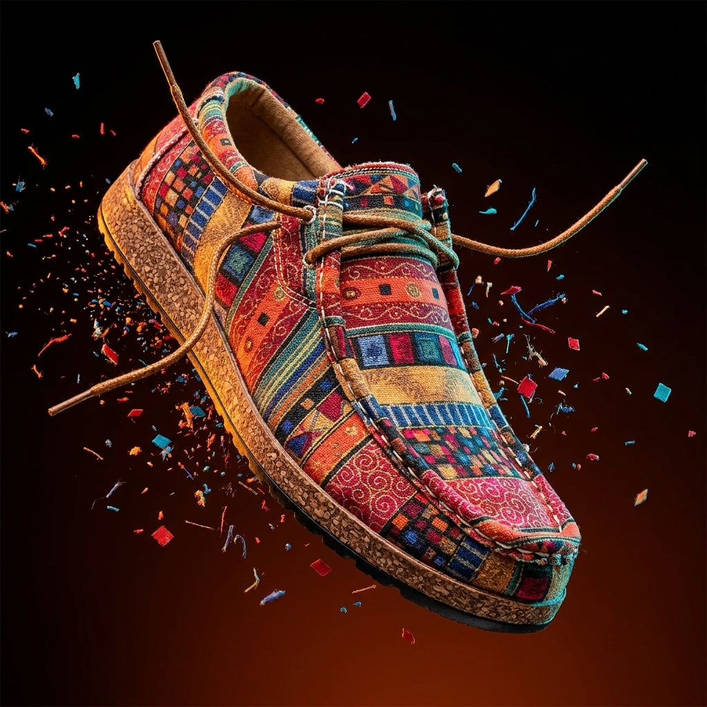 Artisan Leather Shoes Vibrant Handcrafted Colourful Casual Everyday