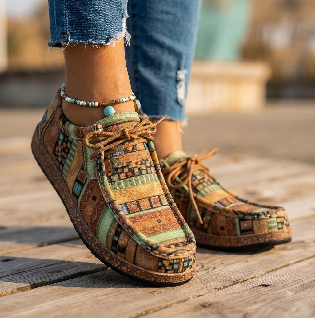 Artisan Leather Shoes Vibrant Handcrafted Colourful Casual Everyday