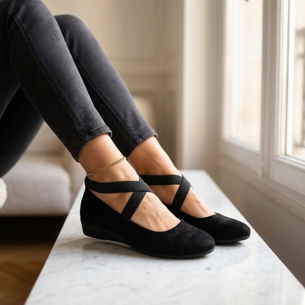 Bellina Flat Sandals Elegant Leather Gold Details Womens Casual Formal