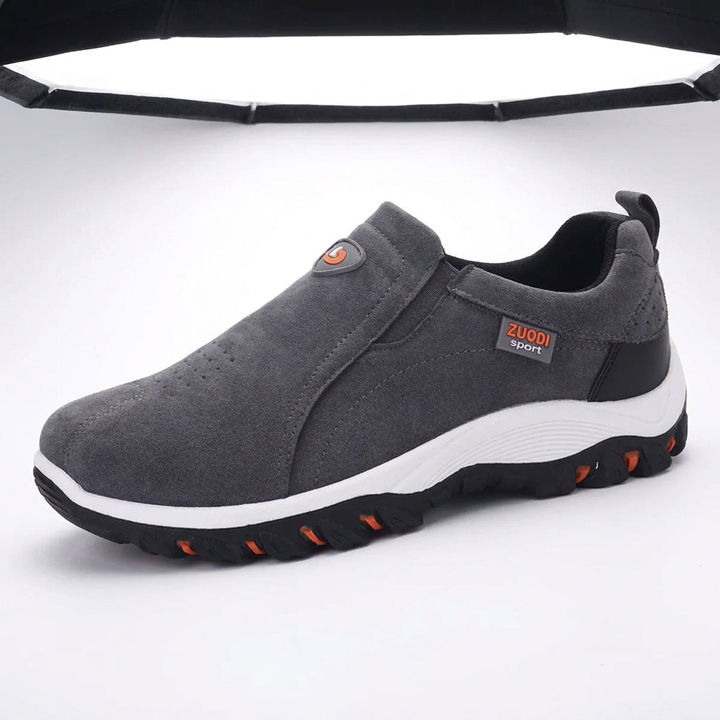 Men's Slip On Hiking Shoes Lightweight Tread Sole Everyday Walking