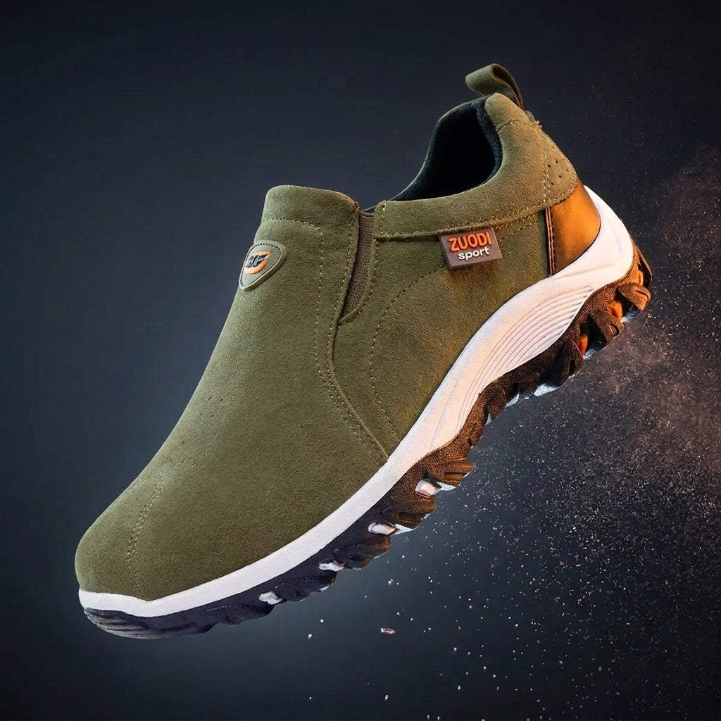 Men's Slip On Hiking Shoes Lightweight Tread Sole Everyday Walking