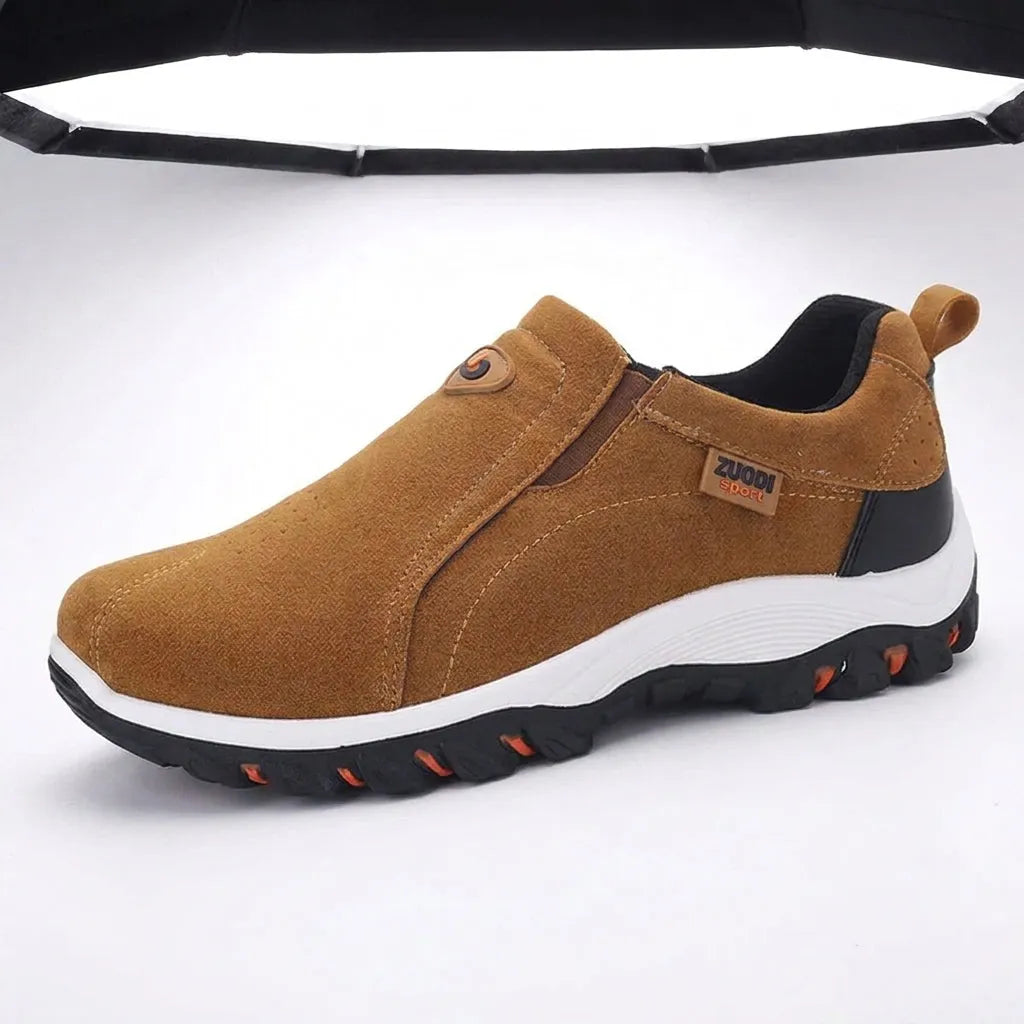 Men's Slip On Hiking Shoes Lightweight Tread Sole Everyday Walking