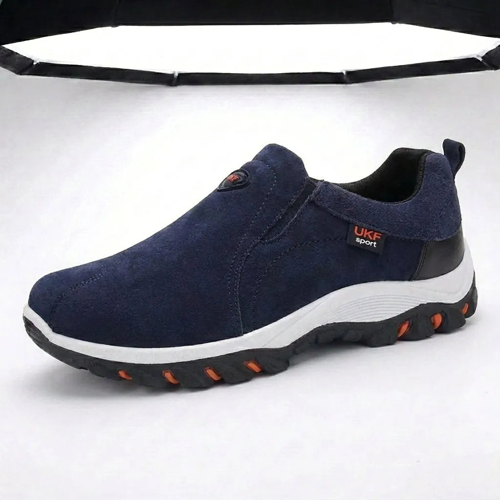 Men's Slip On Hiking Shoes Lightweight Tread Sole Everyday Walking