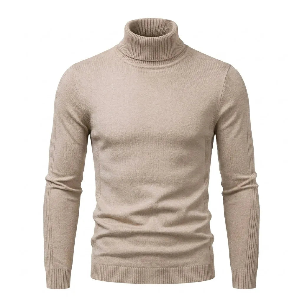 Men's Turtleneck Sweater Soft Comfortable Everyday Casual Wear