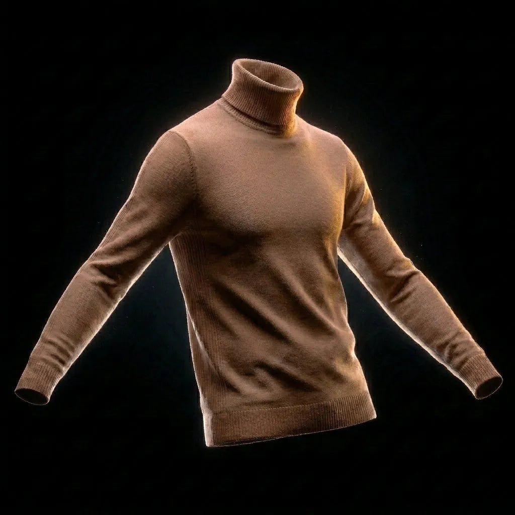 Men's Turtleneck Sweater Soft Comfortable Everyday Casual Wear