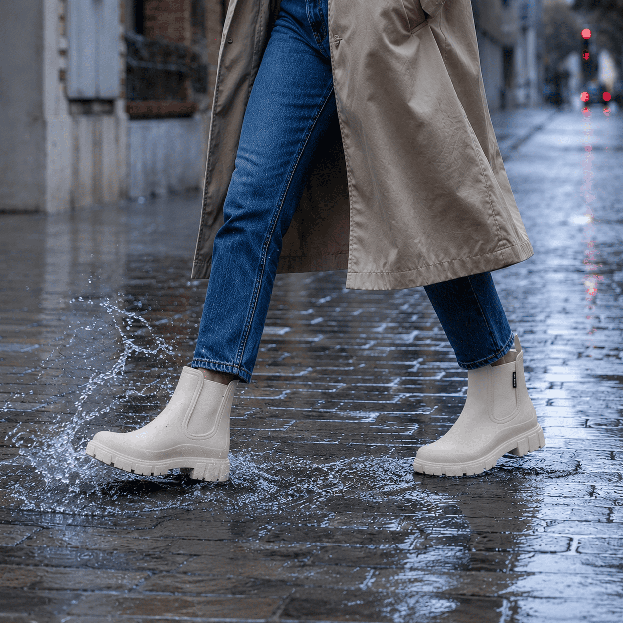 Women's Waterproof Chelsea Boots Slip-On Casual Everyday Ankle Boot