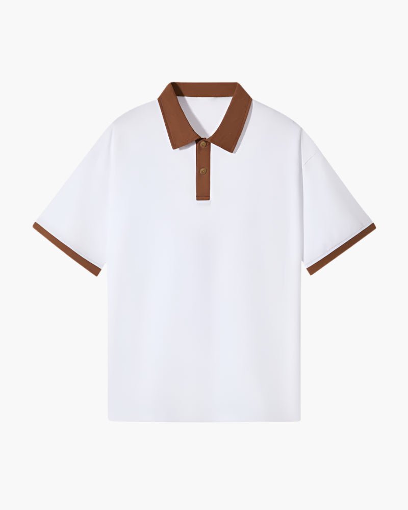 Devlin men's polo shirt in Brown
