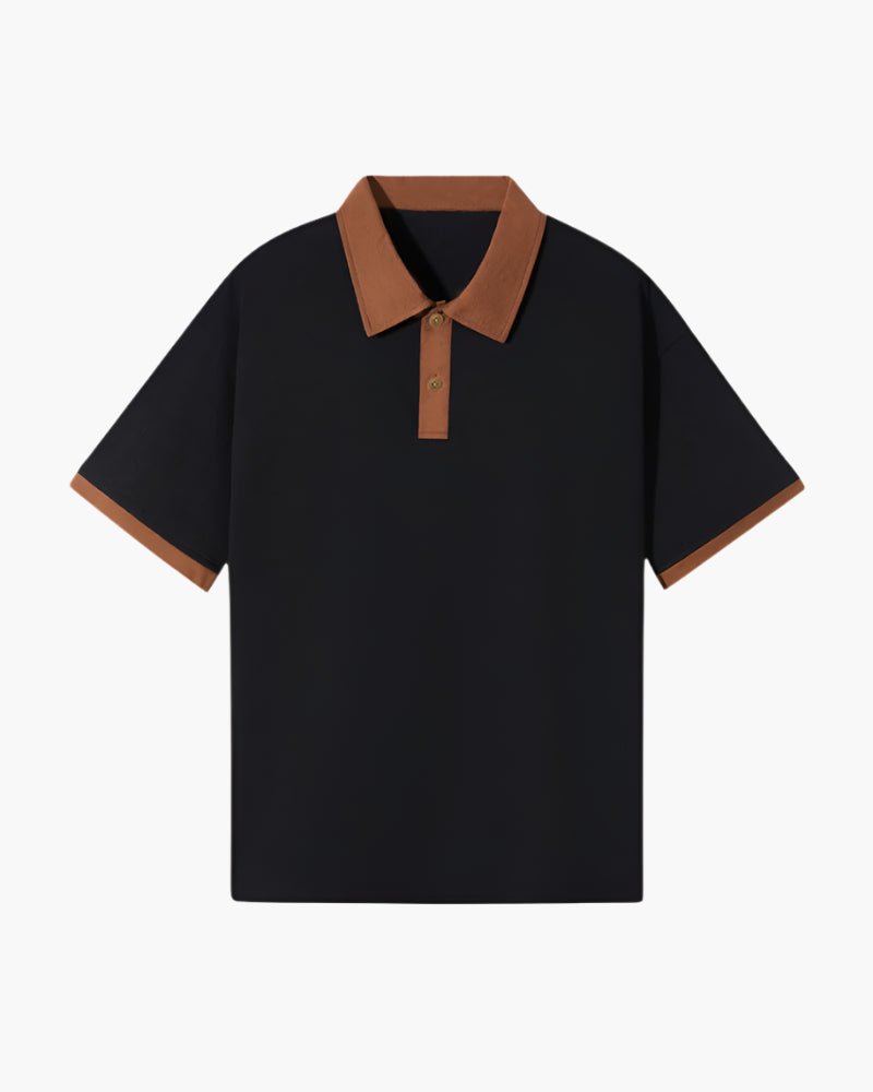 Devlin men's polo shirt in Black