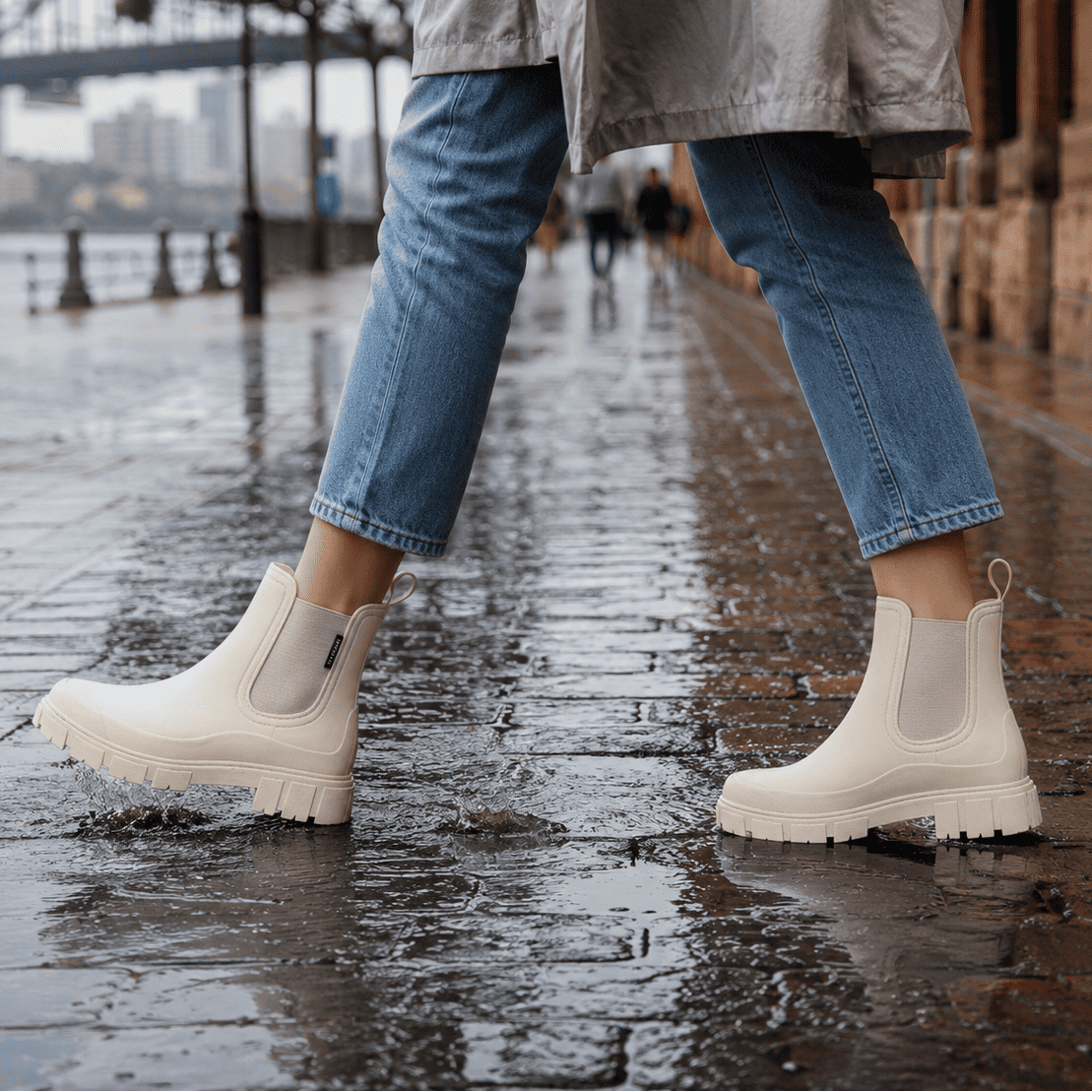 Women's Waterproof Chelsea Boots Slip-On Casual Everyday Ankle Boot