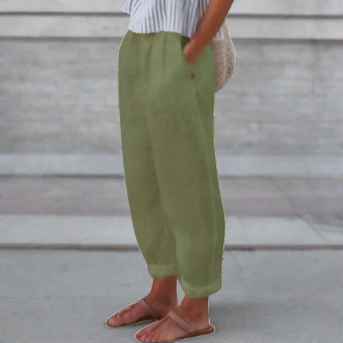 Women's Linen Pants Soft Comfortable Casual Everyday Trousers