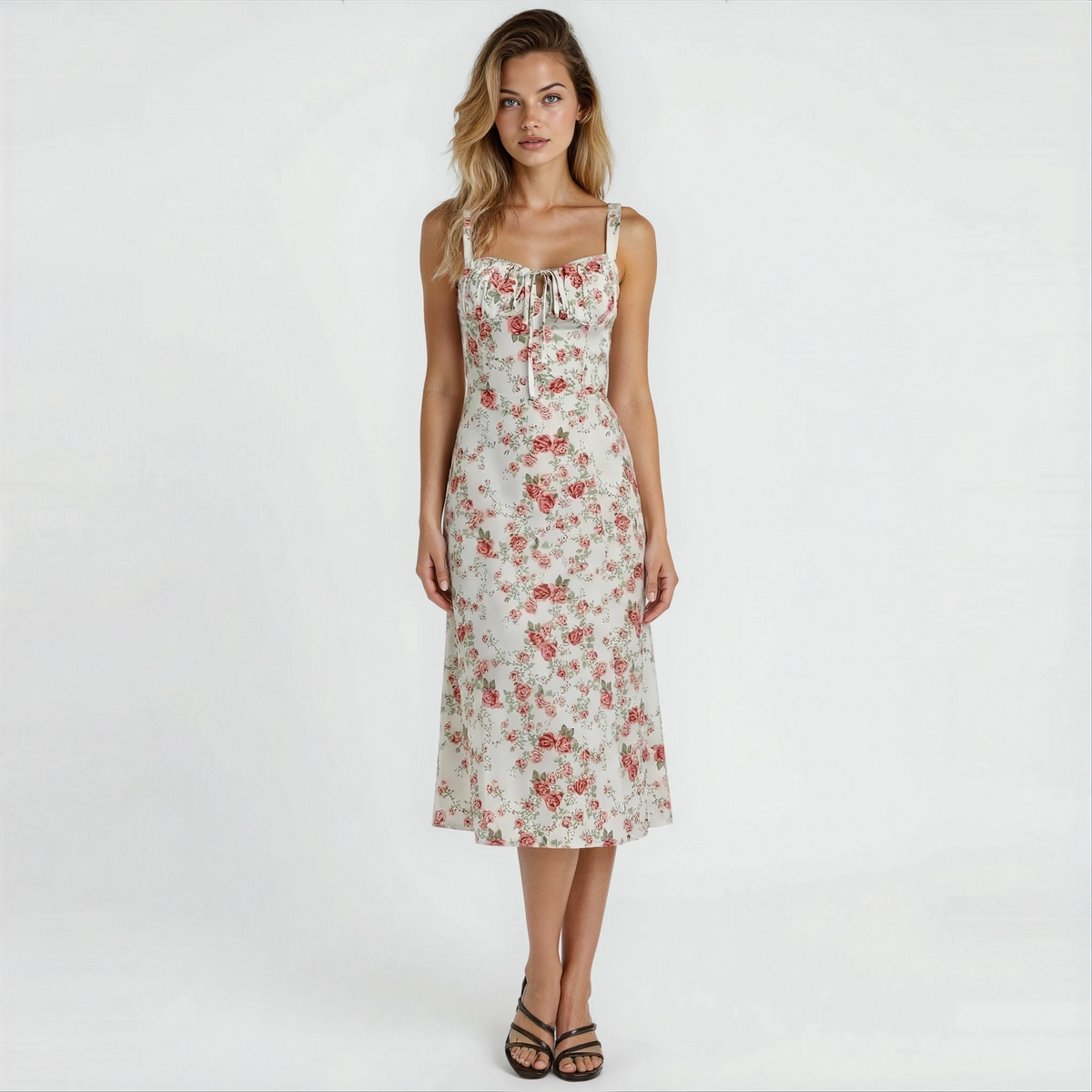 Kiana women's midi dress in Pink