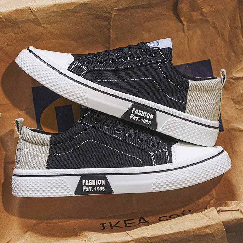 Canvas Sneaker Low-Top Lace-Up Casual Everyday Trainers Lightweight