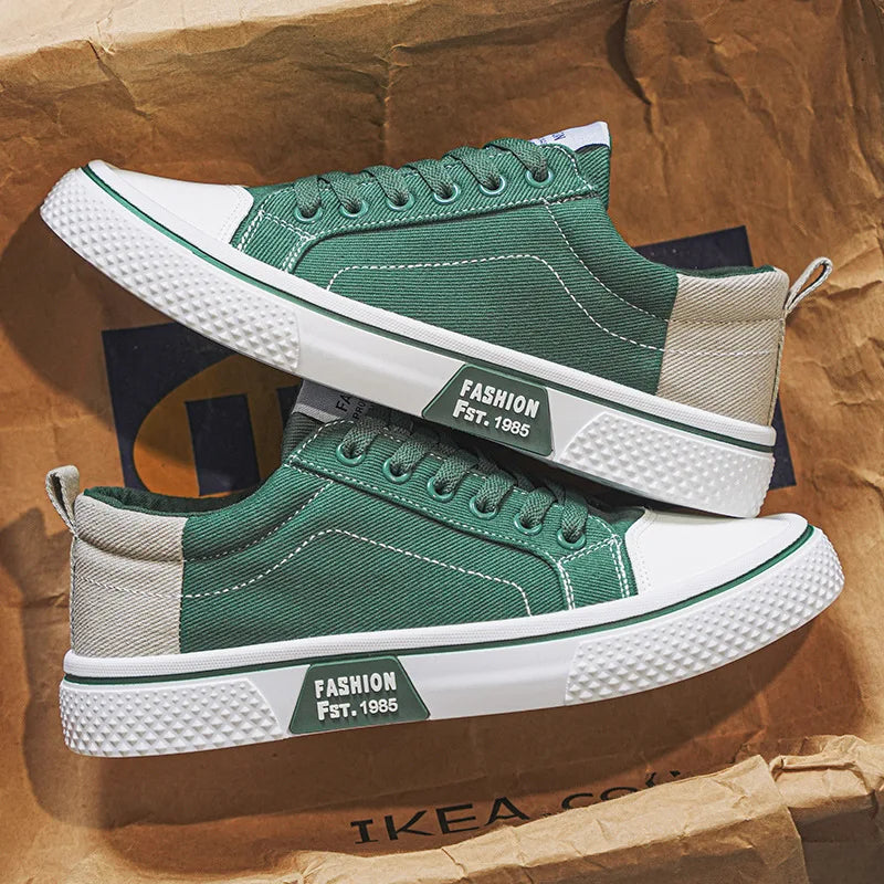 Canvas Sneaker Low-Top Lace-Up Casual Everyday Trainers Lightweight