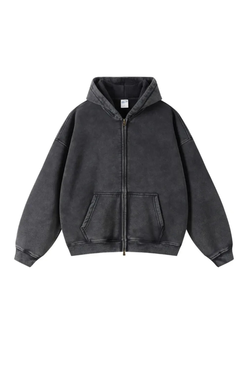 Men's Zipped Hoodie Heavyweight Cotton Blend Full Zip Casual Everyday Fleece Sweatshirt Warm Structured Fit Jacket S-2XL
