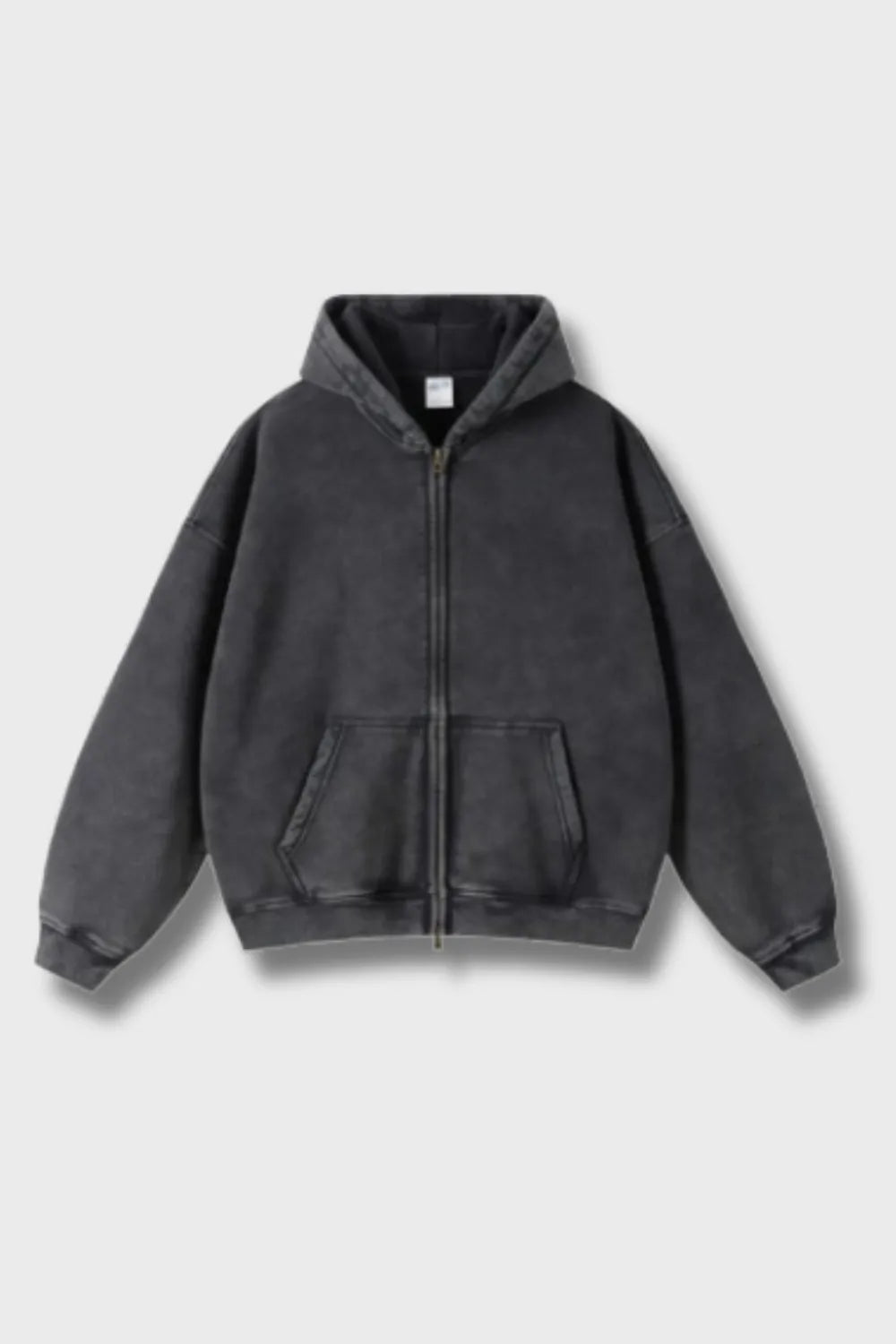 Men's Zipped Hoodie Heavyweight Cotton Blend Full Zip Casual Everyday Fleece Sweatshirt Warm Structured Fit Jacket S-2XL
