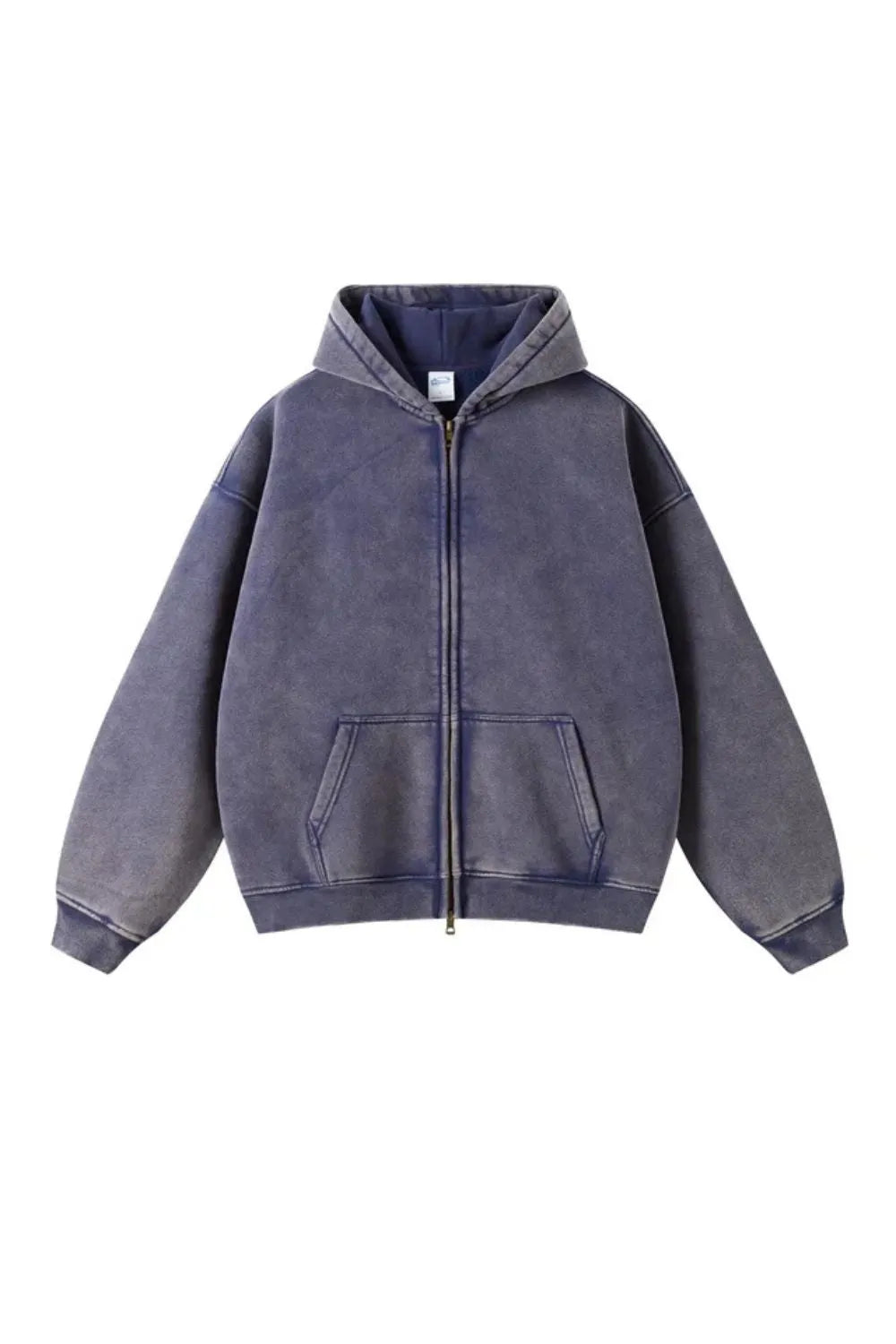 Men's Zipped Hoodie Heavyweight Cotton Blend Full Zip Casual Everyday Fleece Sweatshirt Warm Structured Fit Jacket S-2XL