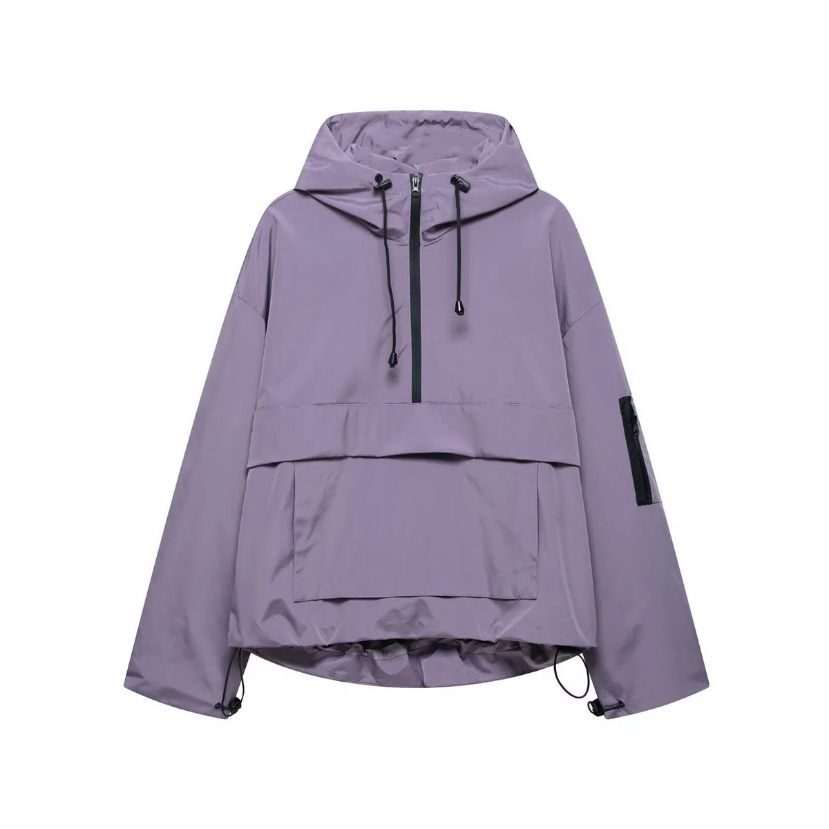 Women's Hooded Waterproof Jacket Three-Proof Windproof Rain Coat Lightweight Warm Casual Outdoor All-Weather Ladies Parka-3