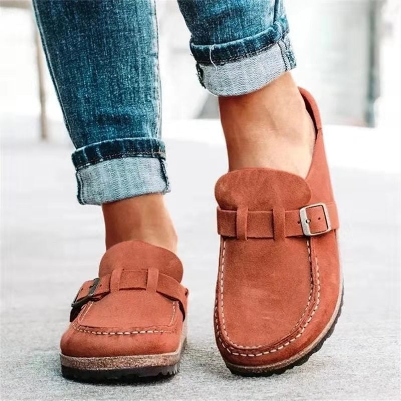 Men's Orthopedic Moccasin Slip-on Shoes Buckle Support Comfort Casual